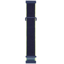 For Fitbit Versa 3 Nylon Rubber Buckle Watch Band(Lime Green)