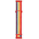 For Fitbit Versa 3 Nylon Rubber Buckle Watch Band(Official Rainbow)