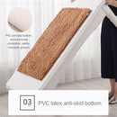 Chenille Non Slip Shaggy Soft Water Absorption Bedroom Bathroom kitchen Carpet Mat, Size:45 x 70cm(Camel)