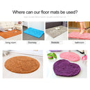 Chenille Non Slip Shaggy Soft Water Absorption Bedroom Bathroom kitchen Carpet Mat, Size:45 x 70cm(Camel)