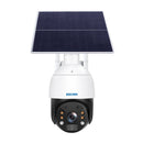 ESCAM QF724 3MP 24h Recording Cloud Storage PT 4G PIR Alarm IP Camera with Solar Panel, US Signal Bands