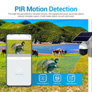 ESCAM QF724 3MP 24h Recording Cloud Storage PT 4G PIR Alarm IP Camera with Solar Panel, European Signal Bands