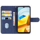 For Xiaomi Poco M5 Leather Phone Case(Blue)