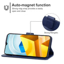 For Xiaomi Poco M5 Leather Phone Case(Blue)
