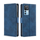 For Xiaomi Redmi K50 Ultra/Xiaomi 12T/Xiaomi 12T Pro Skin Feel Crocodile Magnetic Clasp Leather Phone Case(Blue)