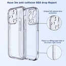 For iPhone 14 Pro Max Fine Hole Phone Case (Shining White)