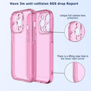 For iPhone 14 Pro Max Fine Hole Phone Case (Shining Pink)