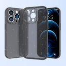For iPhone 14 Pro Max Fine Hole Phone Case (Shining Black)