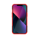 For iPhone 14 Tire Texture TPU + PC Phone Case with Holder (Red)