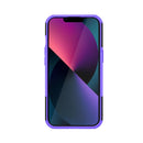 For iPhone 14 Tire Texture TPU + PC Phone Case with Holder (Purple)