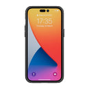 For iPhone 14 Pro Tire Texture TPU + PC Phone Case with Holder(Black)