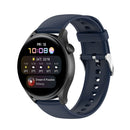 For Huawei Watch3 Pro New Solid Color Soft Silicone Watch Band(Navy Blue)