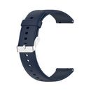 For Huawei Watch3 Pro New Solid Color Soft Silicone Watch Band(Navy Blue)