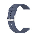 For Huawei Watch3 Pro New Solid Color Soft Silicone Watch Band(Blue Grey)