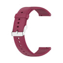 For Huawei Watch3 Pro New Solid Color Soft Silicone Watch Band(Wine Red)