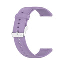 For Huawei Watch3 Pro New Solid Color Soft Silicone Watch Band(Light Purple)