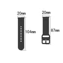 For Amazfit GTS4 Mini Solid Color Soft Silicone Watch Band, Size:S Size(Rock Blue)