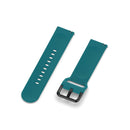 For Amazfit GTS4 Mini Solid Color Soft Silicone Watch Band, Size:Large Size(Green)