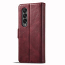 For Samsung Galaxy Z Fold4 5G LC.IMEEKE RFID Anti-theft Leather Phone Case(Red)