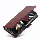 For Samsung Galaxy Z Fold4 5G LC.IMEEKE RFID Anti-theft Leather Phone Case(Red)