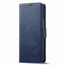 For Samsung Galaxy Z Fold4 5G LC.IMEEKE RFID Anti-theft Leather Phone Case(Blue)