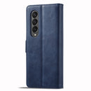 For Samsung Galaxy Z Fold4 5G LC.IMEEKE RFID Anti-theft Leather Phone Case(Blue)