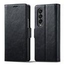 For Samsung Galaxy Z Fold4 5G LC.IMEEKE RFID Anti-theft Leather Phone Case(Black)