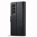 For Samsung Galaxy Z Fold4 5G LC.IMEEKE RFID Anti-theft Leather Phone Case(Black)