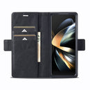For Samsung Galaxy Z Fold4 5G LC.IMEEKE RFID Anti-theft Leather Phone Case(Black)