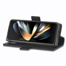 For Samsung Galaxy Z Fold4 5G LC.IMEEKE RFID Anti-theft Leather Phone Case(Black)