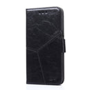 For Xiaomi Redmi K50 Ultra/Xiaomi 12T/Xiaomi 12T Pro Geometric Stitching Leather Phone Case(Black)