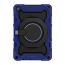 For Huawei MatePad T 10s / T10 Armor Contrast Color Silicone + PC Tablet Case(Dark Blue)