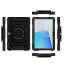 For Huawei MatePad T 10s / T10 Armor Contrast Color Silicone + PC Tablet Case(Black)