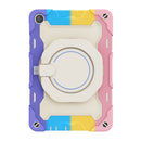 For Huawei MatePad T 10s / T10 Armor Contrast Color Silicone + PC Tablet Case(Rainbow Pink)