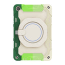 For Huawei MatePad T 10s / T10 Armor Contrast Color Silicone + PC Tablet Case(Rainbow Green)