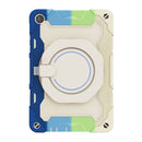 For Huawei MatePad T 10s / T10 Armor Contrast Color Silicone + PC Tablet Case(Rainbow Blue)
