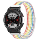 For Amazfit T-Rex2 Nylon Loop Buckle Watch Band(Colorful)