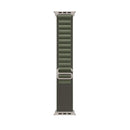 For Apple Watch Ultra 49mm / Series 8&7 45mm / SE 2&6&SE&5&4 44mm Nylon Loop Watch Band(Green)