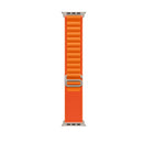 For Apple Watch Ultra 49mm / Series 8&7 45mm / SE 2&6&SE&5&4 44mm Nylon Loop Watch Band (Orange)
