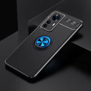 For Xiaomi Redmi K50 Ultra / 12T / 12T Pro Metal Ring Holder TPU Phone Case(Black+Blue)