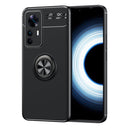 For Xiaomi Redmi K50 Ultra / 12T / 12T Pro Metal Ring Holder TPU Phone Case(Black)