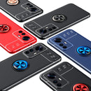 For Xiaomi Redmi K50 Ultra / 12T / 12T Pro Metal Ring Holder TPU Phone Case(Black+Rose Gold)