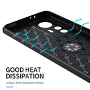 For Xiaomi Redmi K50 Ultra / 12T / 12T Pro Metal Ring Holder TPU Phone Case(Black)