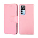 For Xiaomi Redmi K50 Ultra/Xiaomi 12T/Xiaomi 12T Pro Crystal Texture Horizontal Flip Leather Phone Case(Pink)