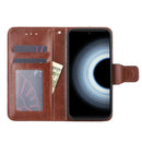 For Xiaomi Redmi K50 Ultra/Xiaomi 12T/Xiaomi 12T Pro Crystal Texture Horizontal Flip Leather Phone Case(Brown)