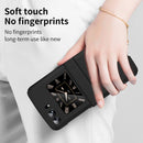 For Motorola Moto Razr 2022 Skin Feel Macaron Three-piece Set Hinge Phone Case(Black)