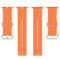 Ocean Silicone Watch Band For Apple Watch Ultra 49mm / Series 8&7 45mm / SE 2&6&SE&5&4 44mm (Orange)