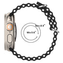 Ocean Silicone Watch Band For Apple Watch Ultra 49mm / Series 8&7 45mm / SE 2&6&SE&5&4 44mm (Alfalfa Grass)