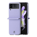 For Samsung Galaxy Z Flip4 DUX DUCIS Bril Series PU + TPU Phone Case(Purple)
