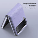 For Samsung Galaxy Z Flip4 DUX DUCIS Bril Series PU + TPU Phone Case(Purple)